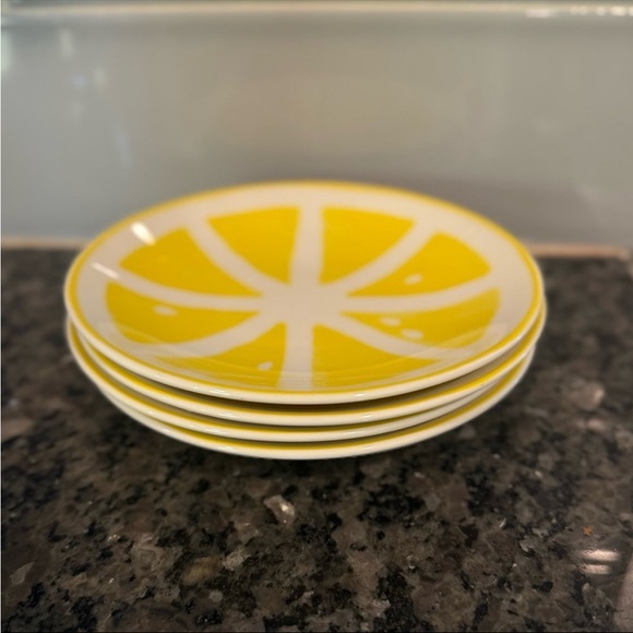 Kate Spade X Lenox Lemon Plates Set of 4 - Picture 2 of 5
